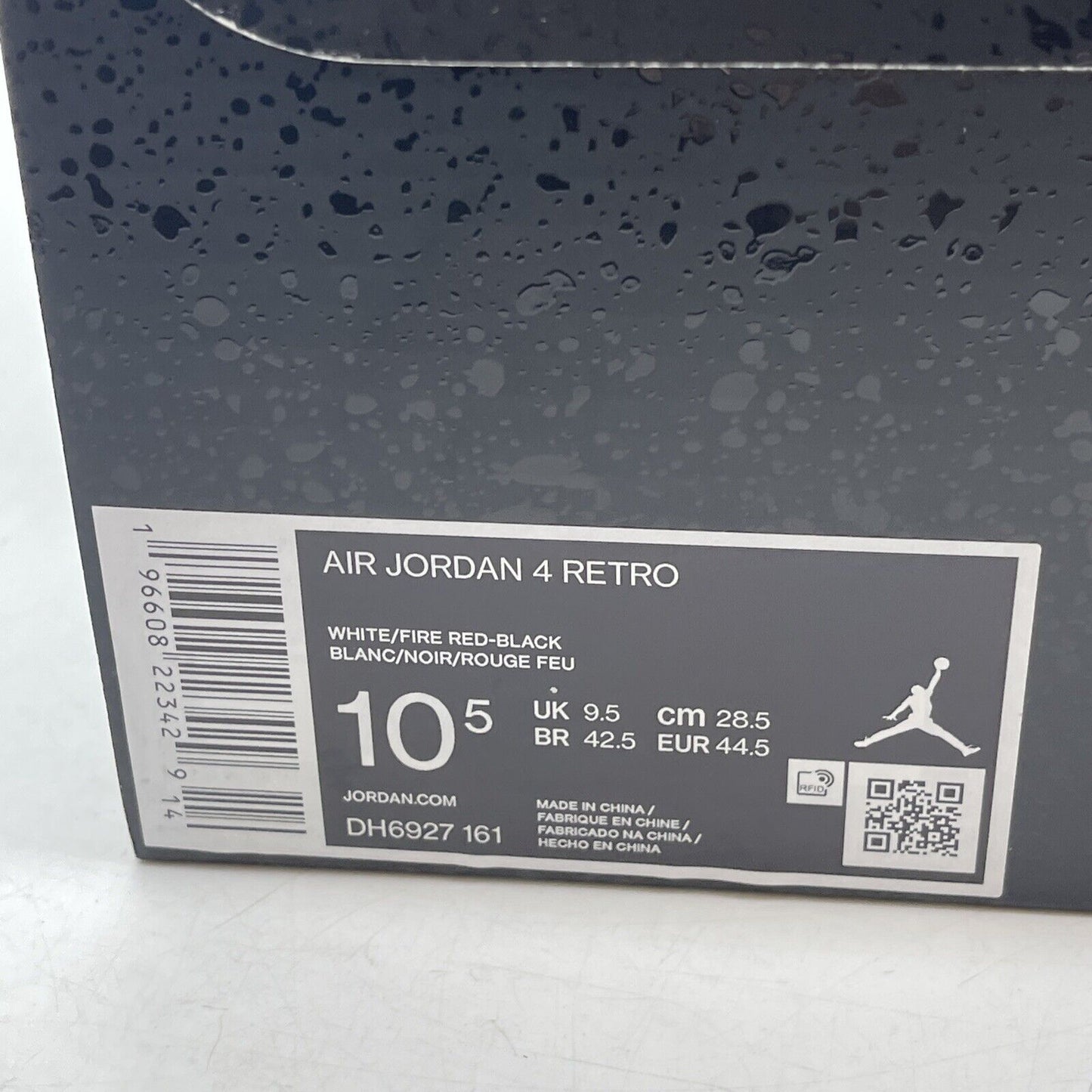 Size 10.5 - Jordan 4 Retro Mid Red Cement White Black Red Leather (DH6927-161)
