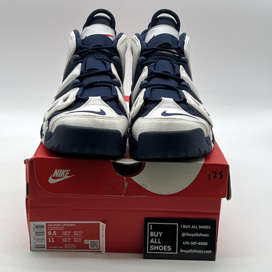 Size 9.5 - Nike Air More Uptempo 2016 Olympic (414962-104)