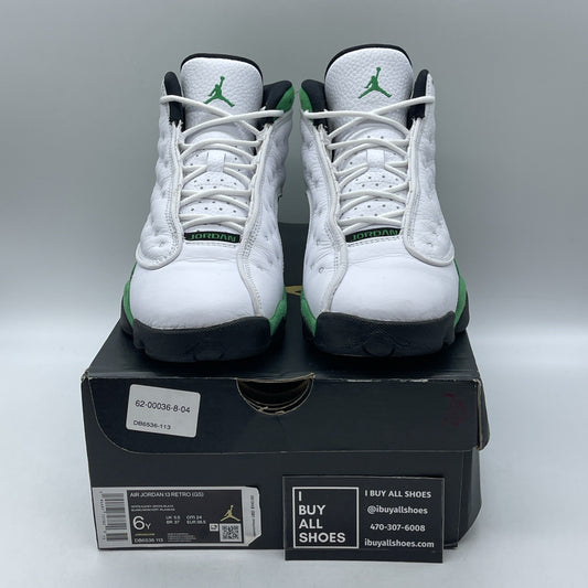 Size 6Y - Air Jordan 13 Retro Lucky Green 2020 - (DB6537-113)