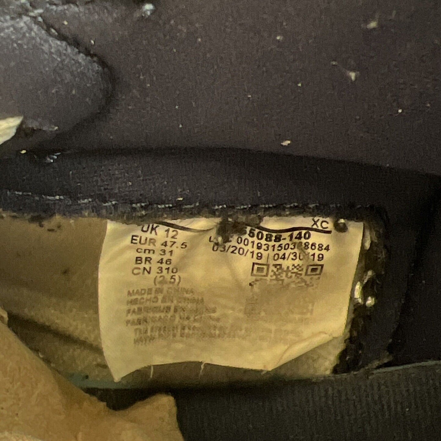Size 13 - Jordan 1 Retro OG High Obsidian UNC 2019 Navy White (555088-140)