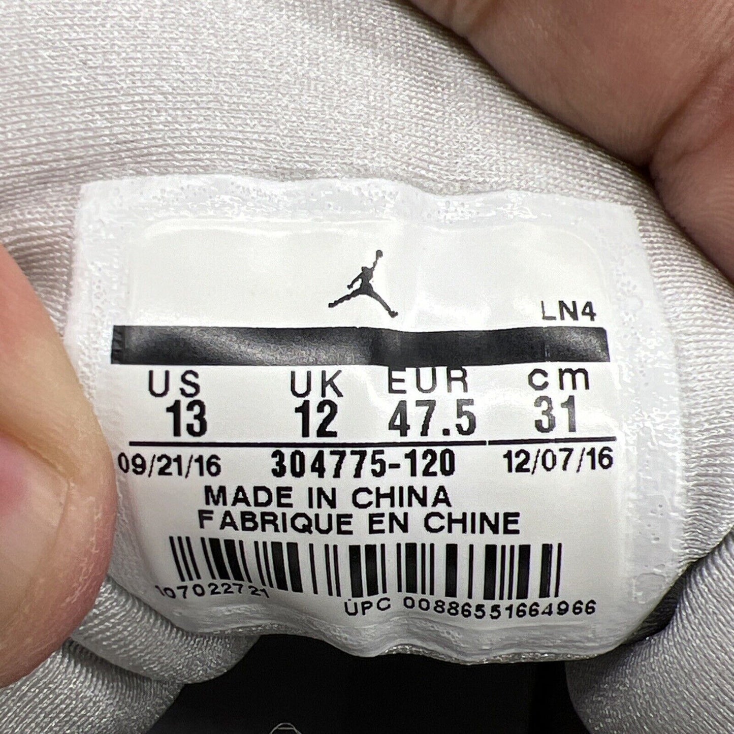 Size 13 - Air Jordan 7 Retro Pure Money White Grey Silver (304775-120)