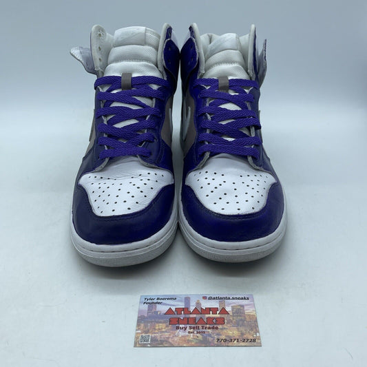 Size 9.5 - Nike Dunk High Blue Skate Shoes Top Perforated Purple (CZ8149-101)
