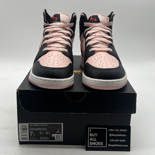 Size 7 -Nike Air Jordan 1 MID (GS) Shoes Youth Atmosphere Infrared (554725-604)