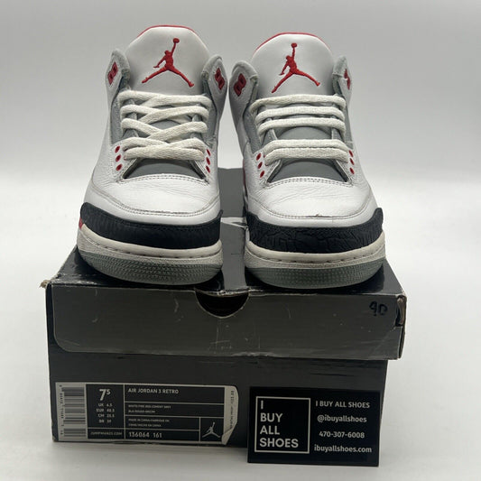 Size 7.5 - Air Jordan 3 Retro 2007 Fire Red (136064-161)