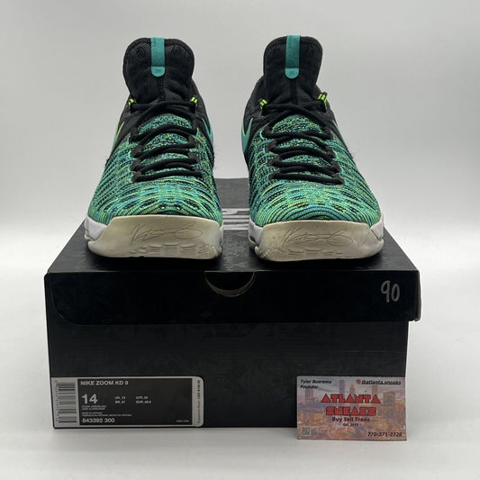 Size 14 - Nike KD 9 Birds of Paradise Black White (843392-300)