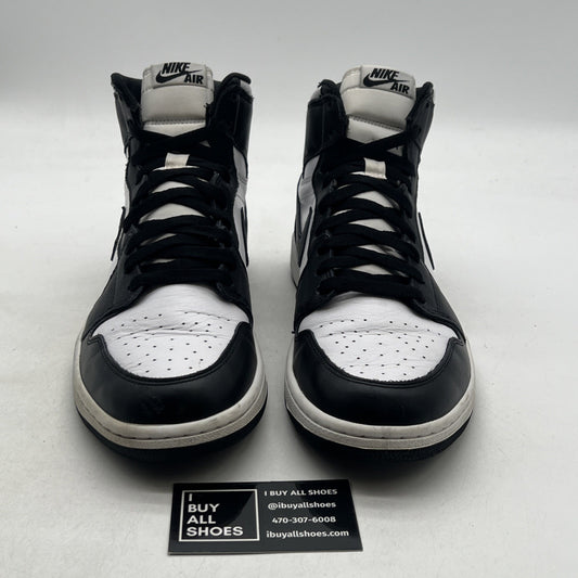 Size 12 - Air Jordan 1 Retro OG 2014 High Black White (555088-010)