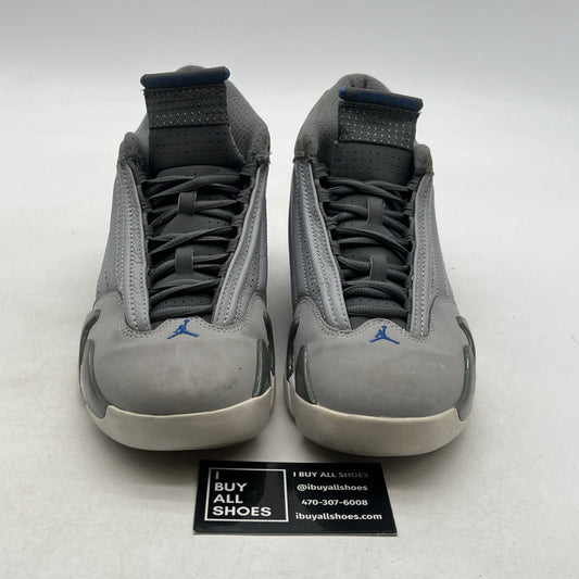 Size 7.5 - Air Jordan 14 Retro Wolf Grey (487471-004)
