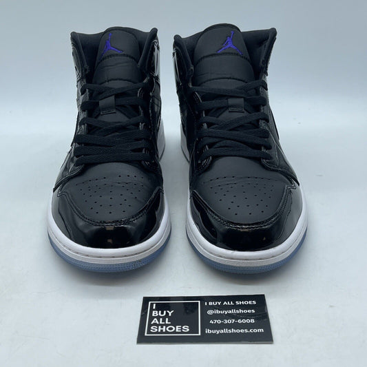 Size 9.5 - Jordan 1 Mid SE Space Jam Black Leather (DV1308-004)