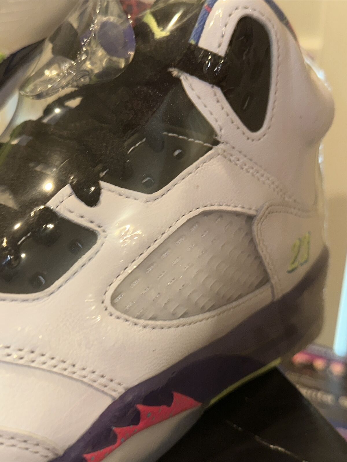 Size 4 - Jordan 5 Retro Alternate Bel-Air Court Purple Ghost Green Racer Pink...