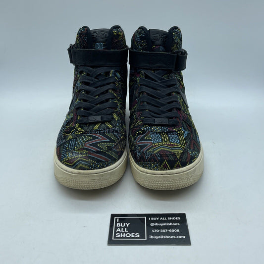 Size 10 - Nike Air Force 1 High BHM Black Blue Red Suede Leather (836227-001)