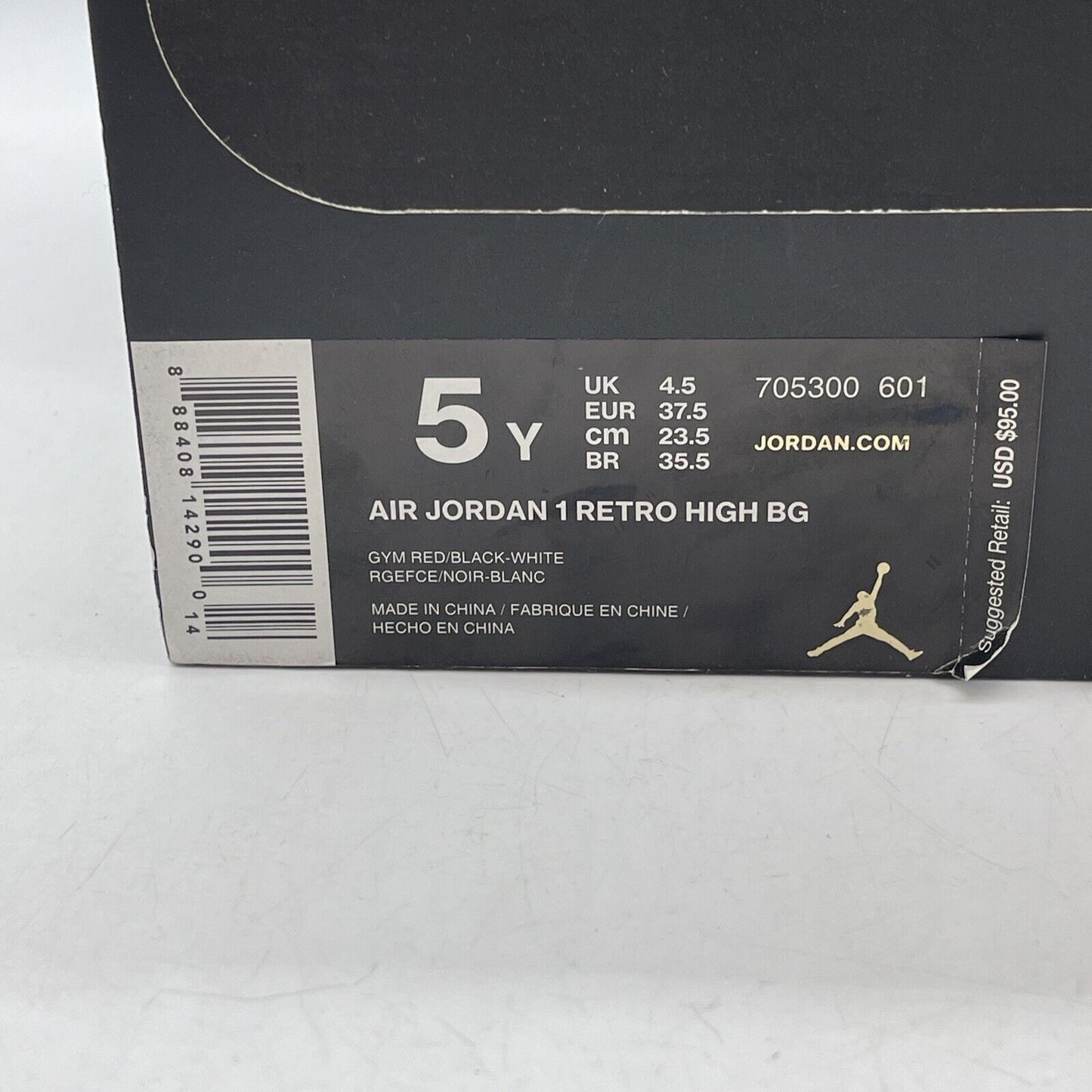 Size 5 (GS) - Jordan 1 Retro High Blake Griffin White Leather Suede (705300-601)