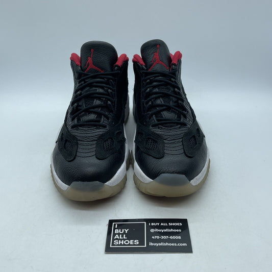 Size 8.5 - Air Jordan 11 Retro IE 2021 Low Bred Black Suede Leather (919712-023)