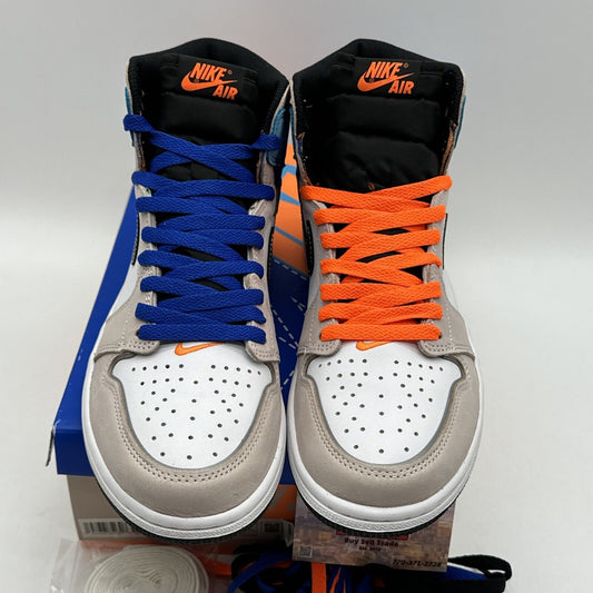 Size 9.5 - Air Jordan 1 Retro OG Prototype Blue Unc Orange White Grey OG All