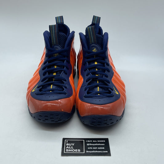 Size 11.5 - Nike Air Foamposite One Rugged Orange Blue Leather (CJ0303-400)