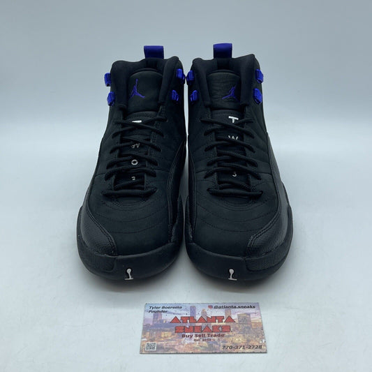 Size 7Y - Air Jordan 12 Retro Dark Concord Black Blue Suede Leather (DH0905-005)
