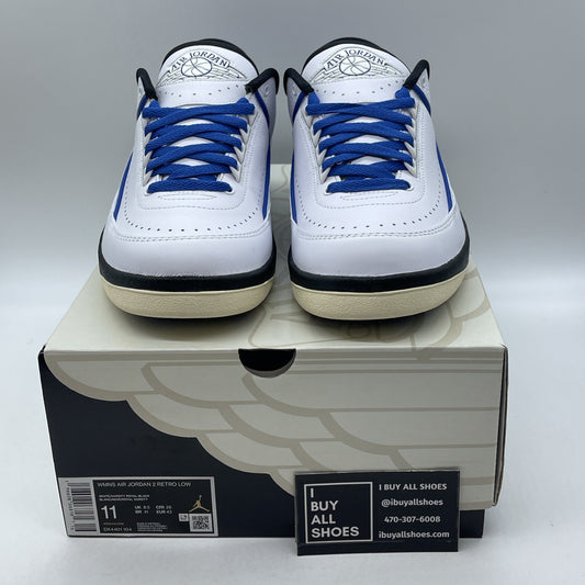Size 11W - Air Jordan 2 Retro Low Varsity Royal White Leather (DX4401-104)