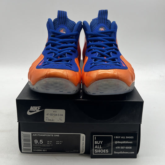 Size 9.5 - Nike Air Foamposite One Knicks (314996-801)