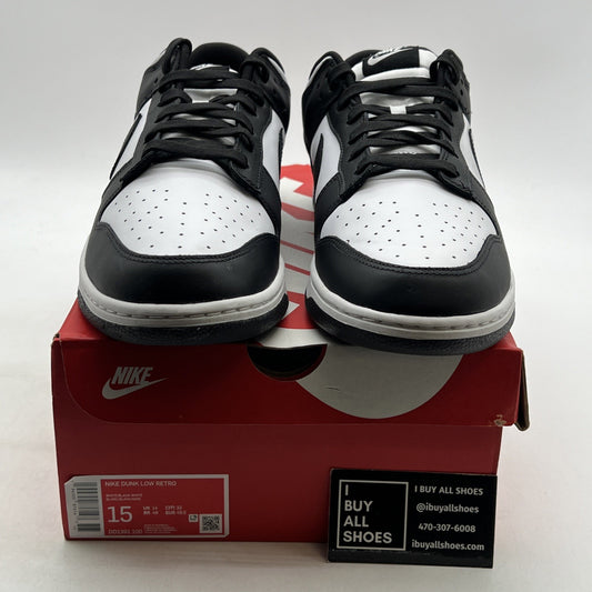 Size 15 - Nike Dunk Low Black White (DD1391-100)