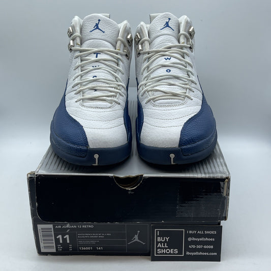Size 11 - Air Jordan 12 Retro 2004 French Blue White Leather (136001-141)