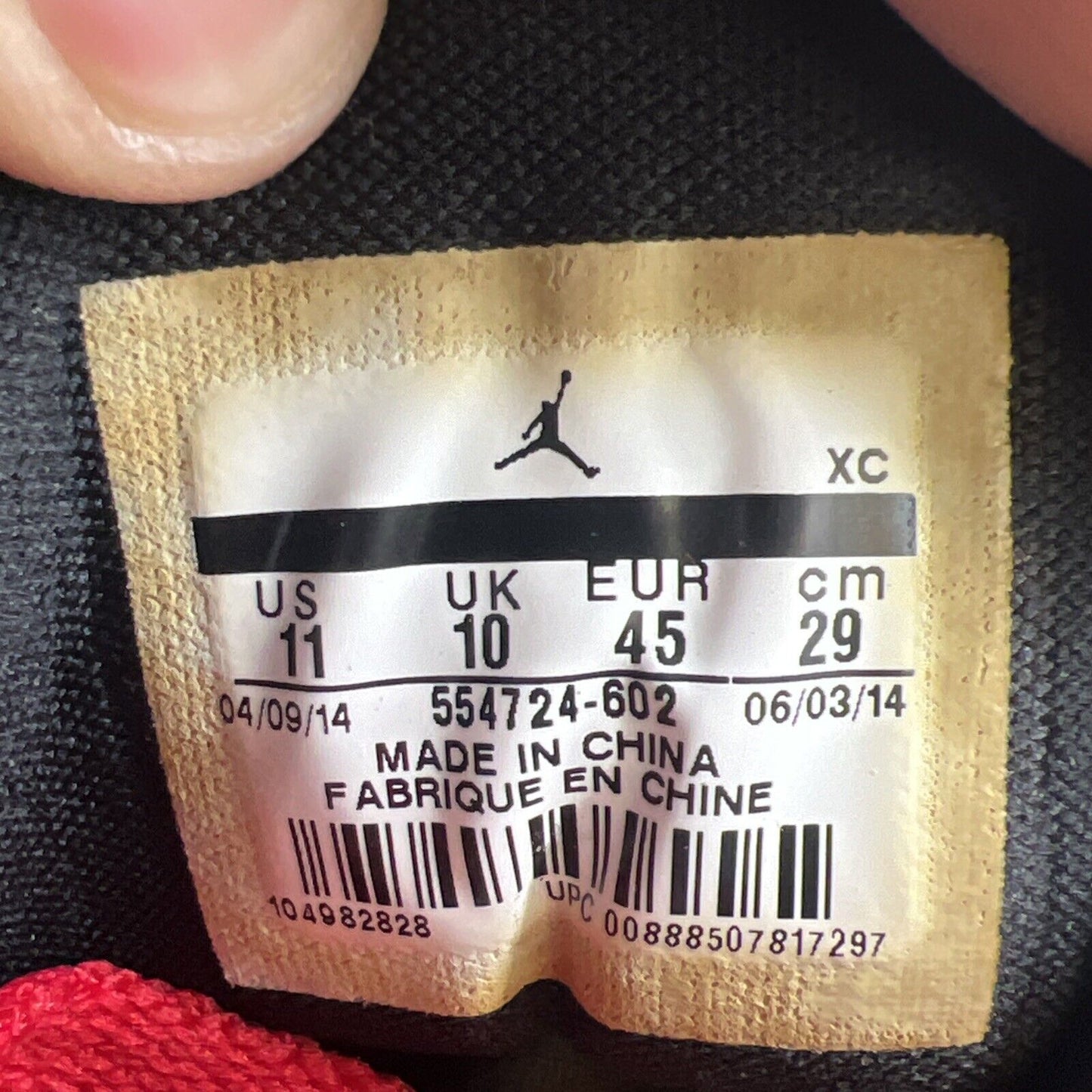 Size 11 - Air Jordan 1 Retro Mid Gym Red (554724-602)