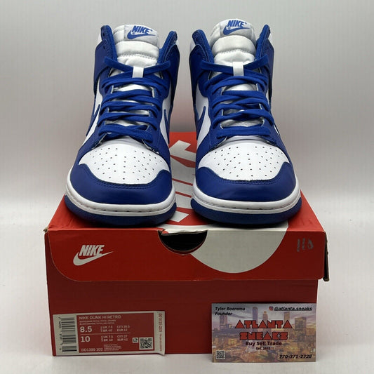 Size 8.5 - Nike Dunk 2021 High Kentucky What Blue Leather (DD1399-102)