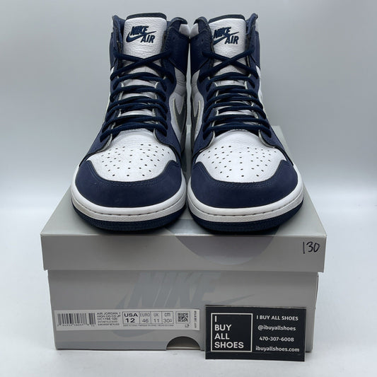 Size 12 - Jordan 1 Retro High CO.JP Midnight Navy White Suede (DC1788-100)