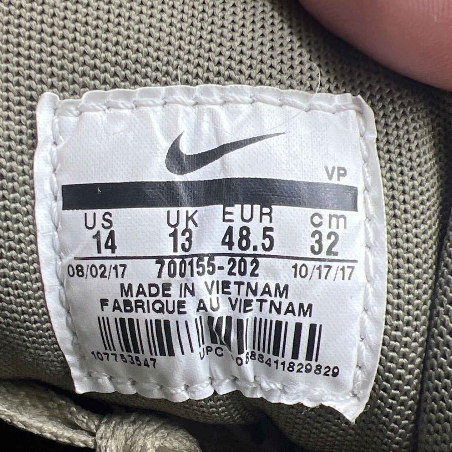 Size 14 - Nike Air Max 90 Premium Neutral Olive (700155-202)