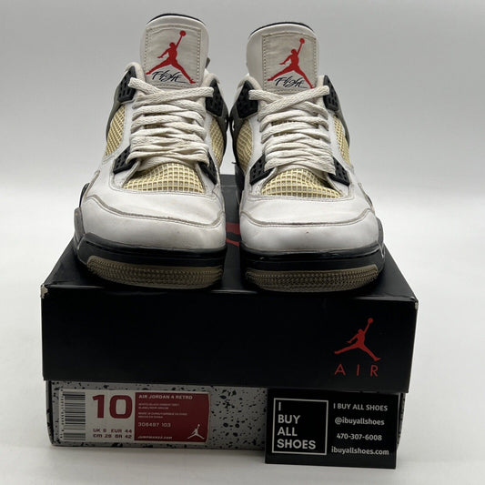 Size 10 - Air Jordan 4 Retro Cement 2012 (308497-103)