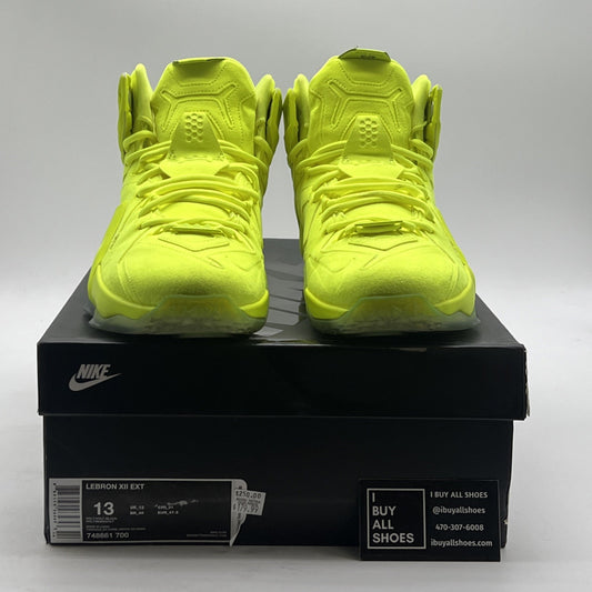 Size 13 - Nike LeBron 12 EXT Tennis Ball (748861-700)