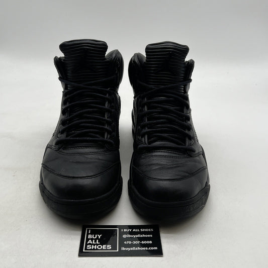 Size 9.5 - Air Jordan 5 Retro Premium Triple Black (881432-010)