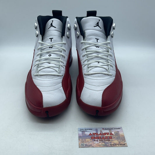 Size 12 - Jordan 12 Retro 2023 Mid Cherry Red White Silver Leather (CT8013-116)