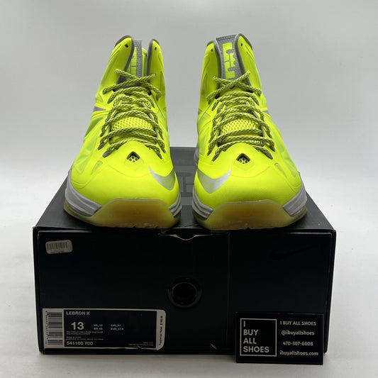 Size 13 - Nike LeBron 10 Volt - (541100-700)