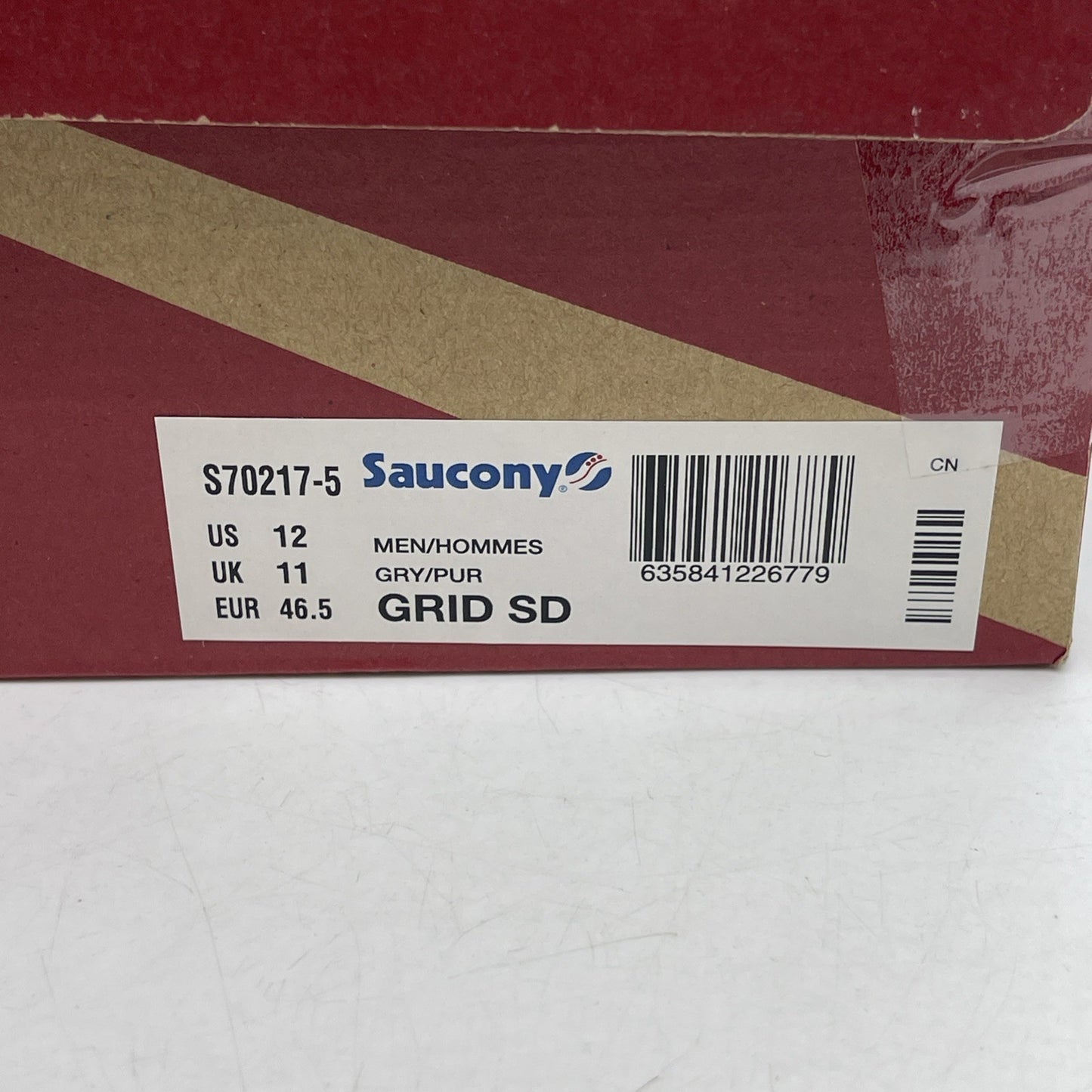 Size 12 - Saucony Grid SD Grape 2017 Grey Purple Suede Leather (S70217-5(