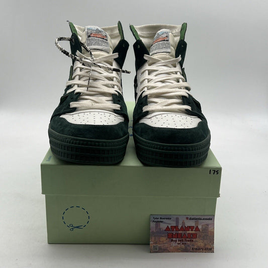 Size 12-Off White x Virgil Abloh 3.0 Off Court Calf Leather Sneakers White/Green