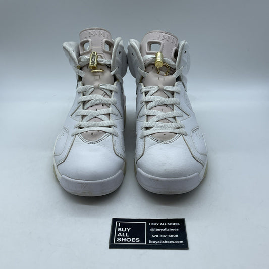 Size 12W - Air Jordan 6 Retro Gold Hoops (DH9696-100)