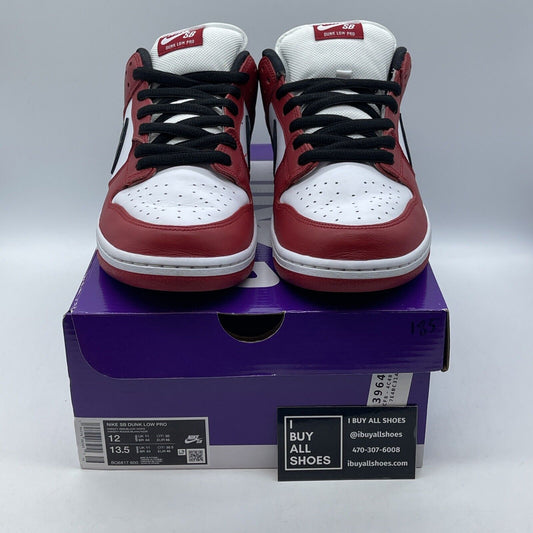 Size 12 - Nike SB Dunk Low J-Pack Chicago White Red Black Leather (BQ6817-600)