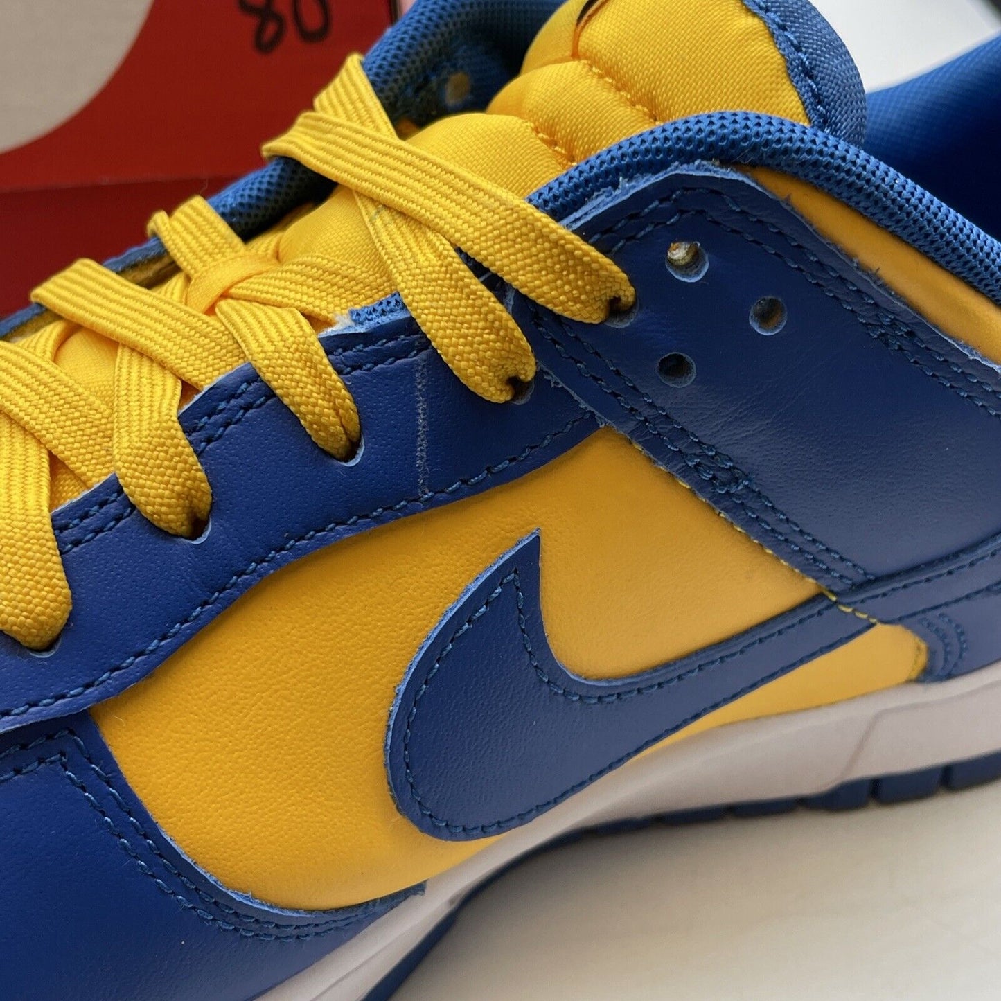 Size 11.5 - Nike Dunk Low UCLA Yellow Blue White Suede Leather (DD1391-402)