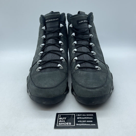 Size 13 - Air Jordan 9 Retro Anthracite Red White Suede Leather (302370-013)