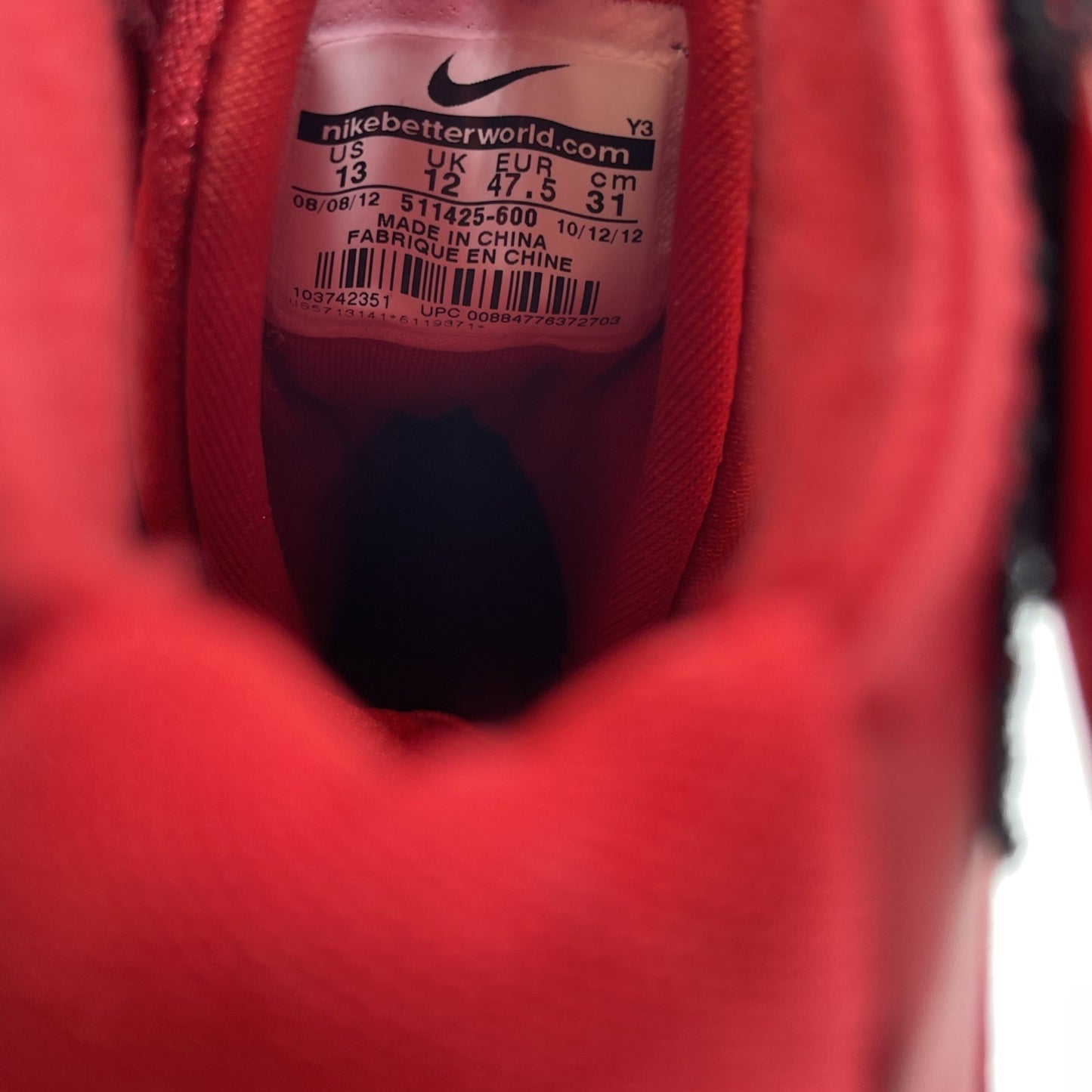 Size 13 - Nike Air Zoom Huarache 2K4 Chinese New Year Red Suede (511425-600)