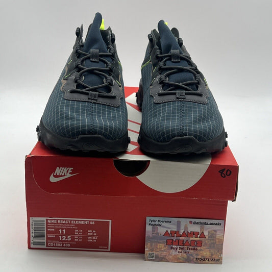 Size 11 - Nike React Element 55 Grid - Armory Navy (CD1503-400)