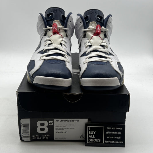 Size 8.5 - Air Jordan 6 Retro 2012 Olympic (384664-130)