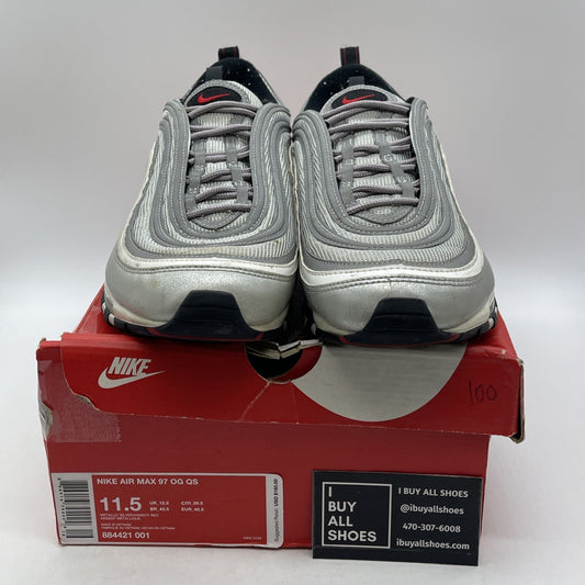 Size 11.5 - Nike Air Max 97 OG QS 2017 Silver Bullet (884421-001)