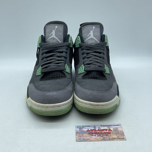 Size 10 - Jordan 4 Retro Green Glow 2013 Gray White (308497-033)