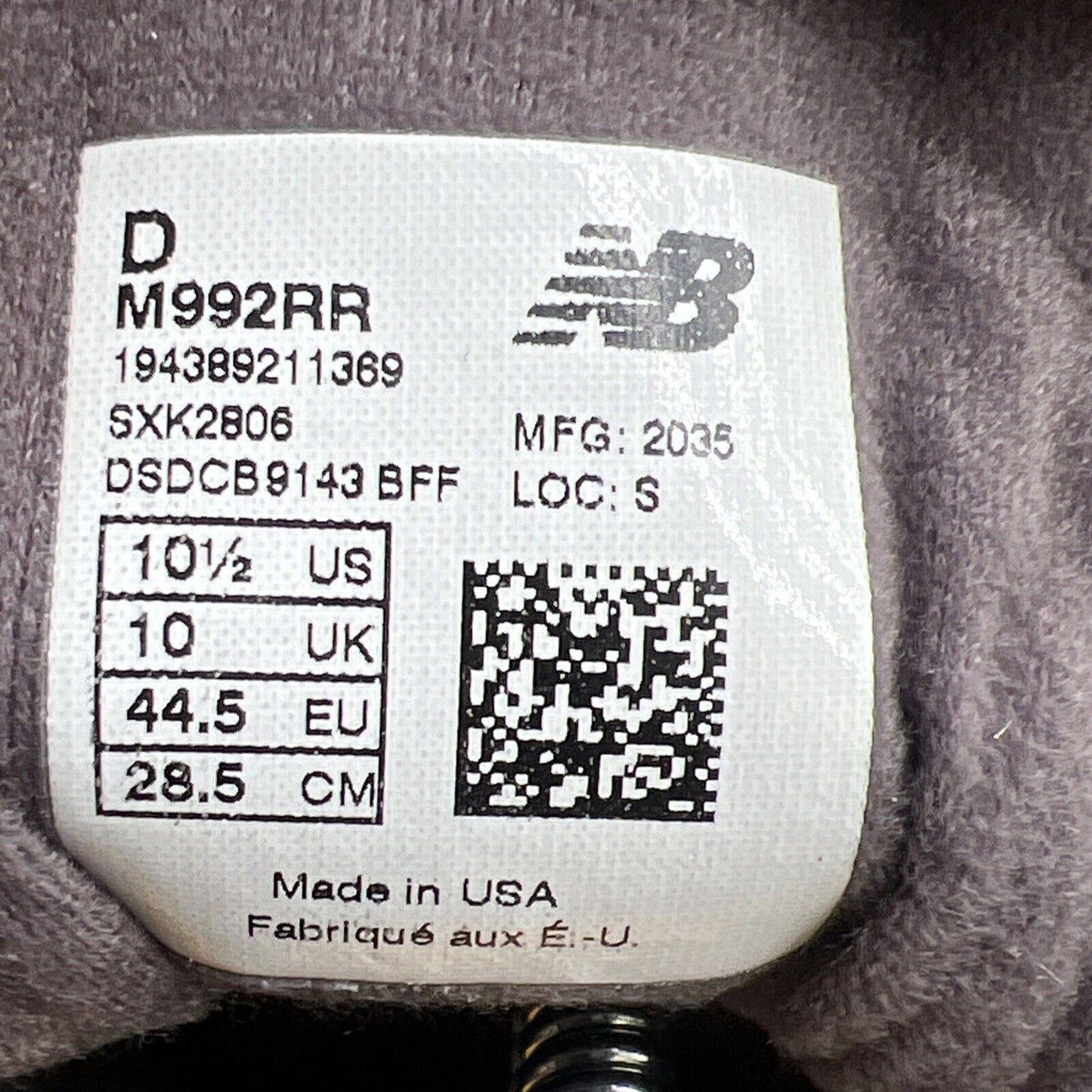 Size 10.5 - New Balance 992 Made in USA Colorblock (M992RR)