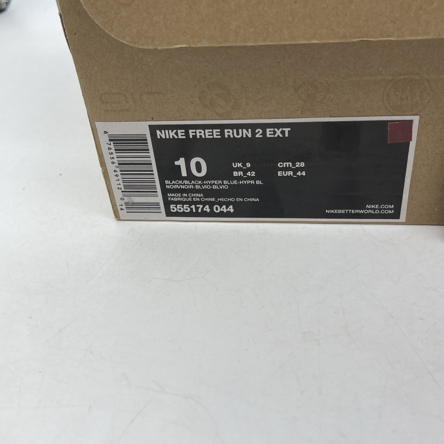 Size 10 - Nike Free RN 2 Black Blue Gray Suede Leather (555174-044)