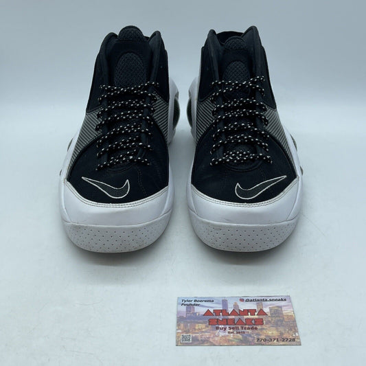 Size 9 - Nike Air Zoom Flight 95 2015 Black Metallic Silver Suede (806404-001)