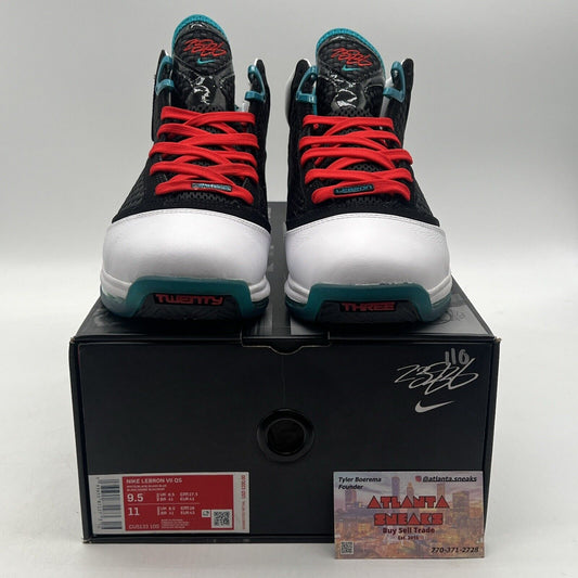 Size 9.5 - Nike Air Max LeBron 7 Retro QS 2019 Red Carpet Aqua Red (CU5133-100)