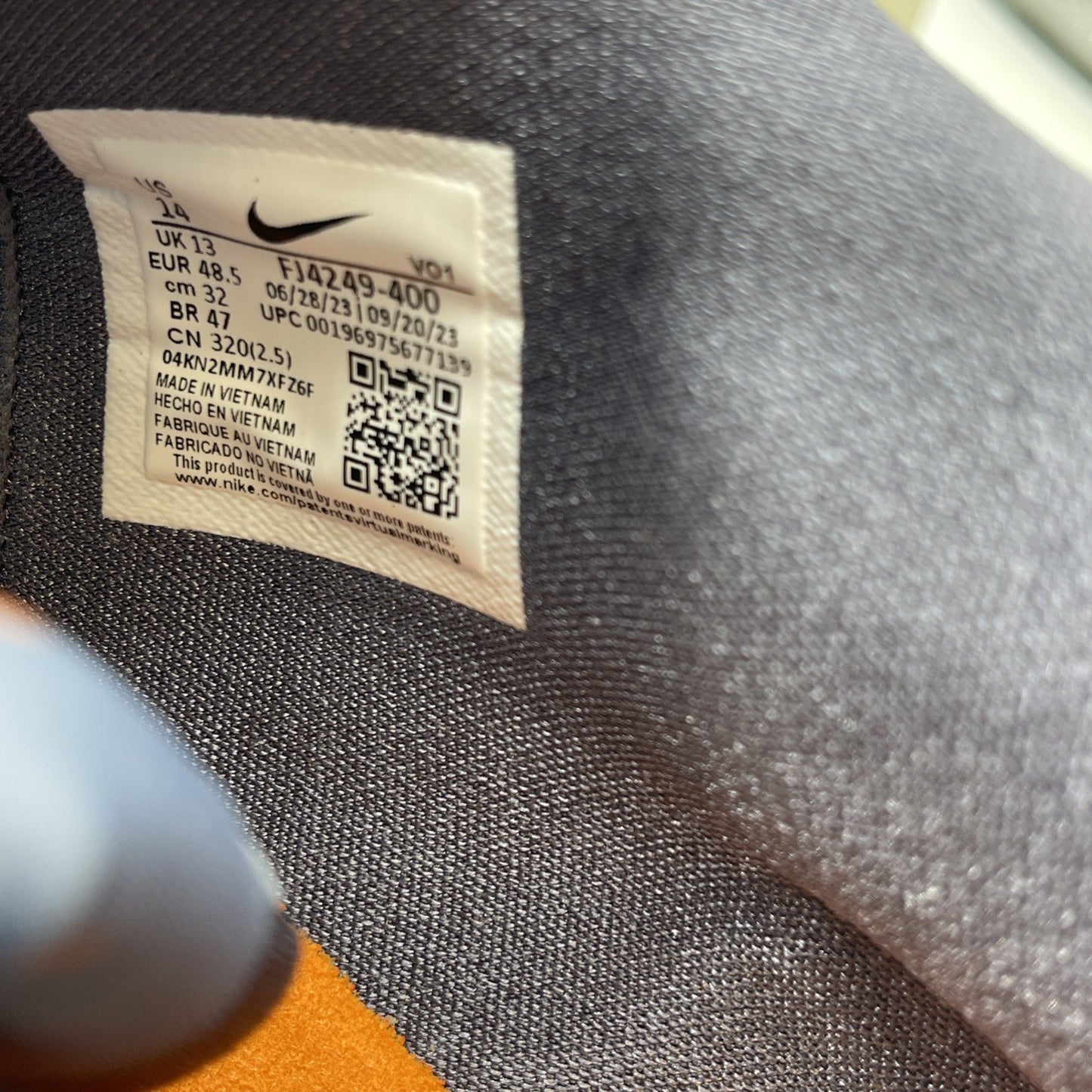 Size 14 - Nike Book 1 Mirage V2 Translucent Outsole Blue Suede (FJ4249-400)