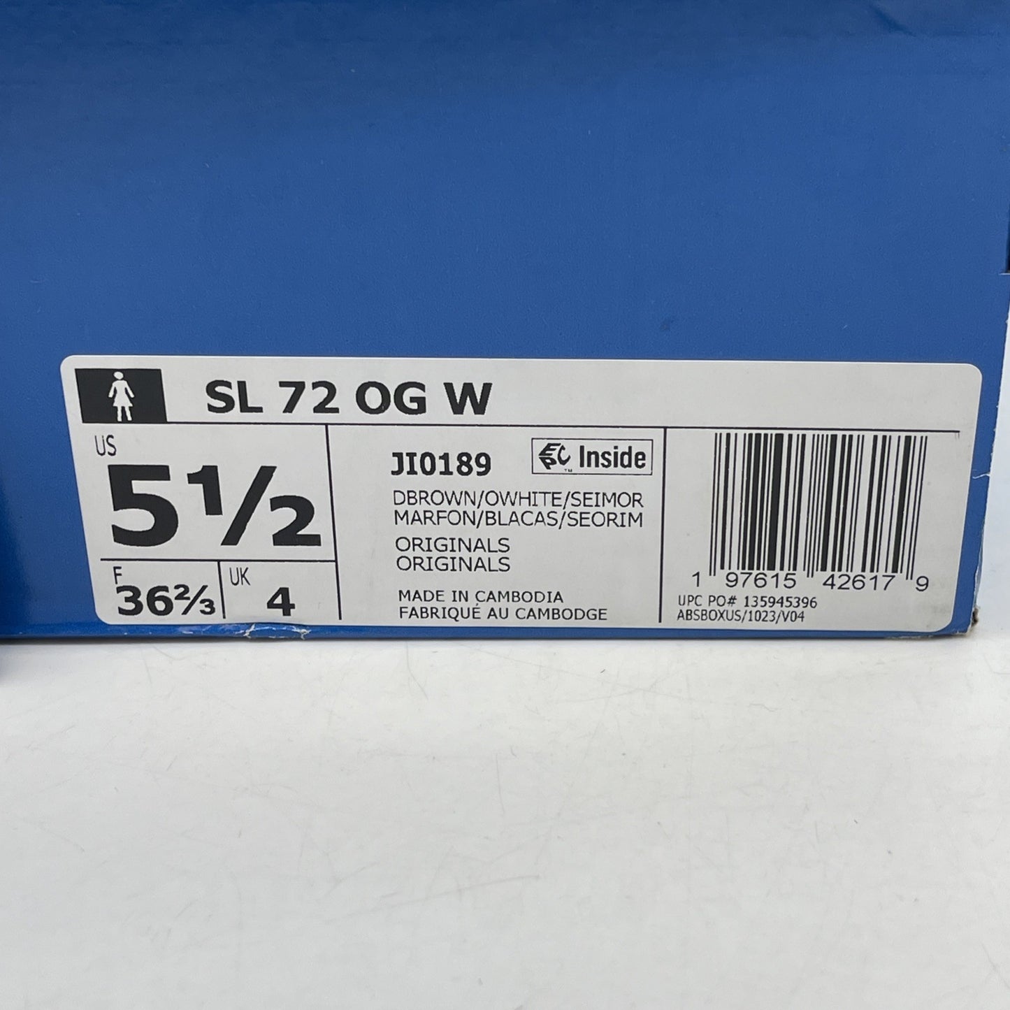 Size 5.5W - adidas SL72 OG Cheetah Pack Impact Orange Brown (JI0189)