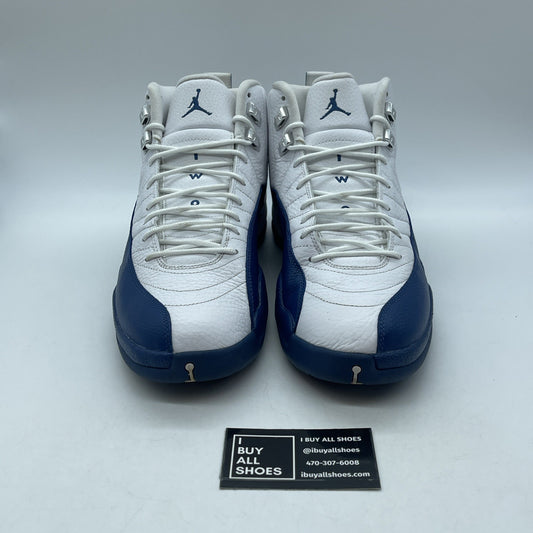 Size 11.5 - Jordan 12 Retro French Blue 2016 White Leather (130690-113)